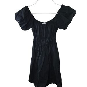 Hollister Black Flutter Sleeve Mini Dress Romper Skort Size XS